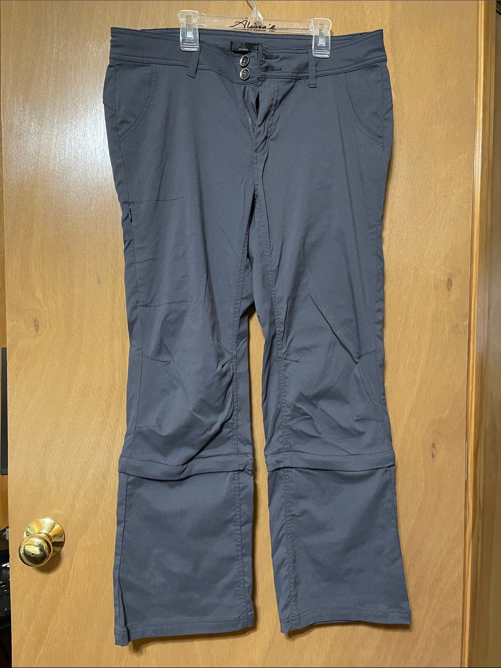Prana Women's Slate Gray Convertible Track Pants